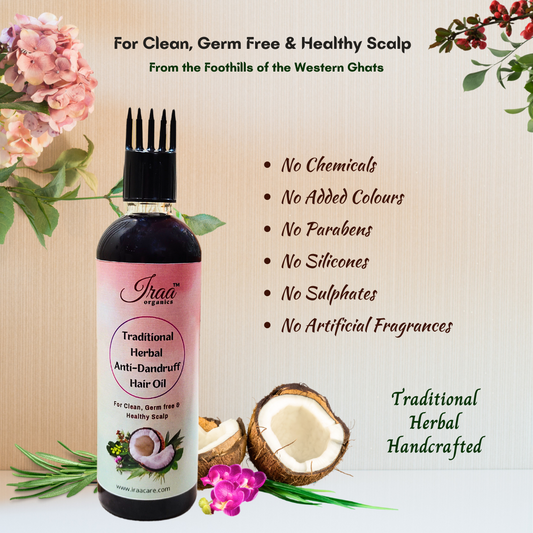 TRADITIONAL HERBAL ANTI-DANDRUFF HAIR OIL